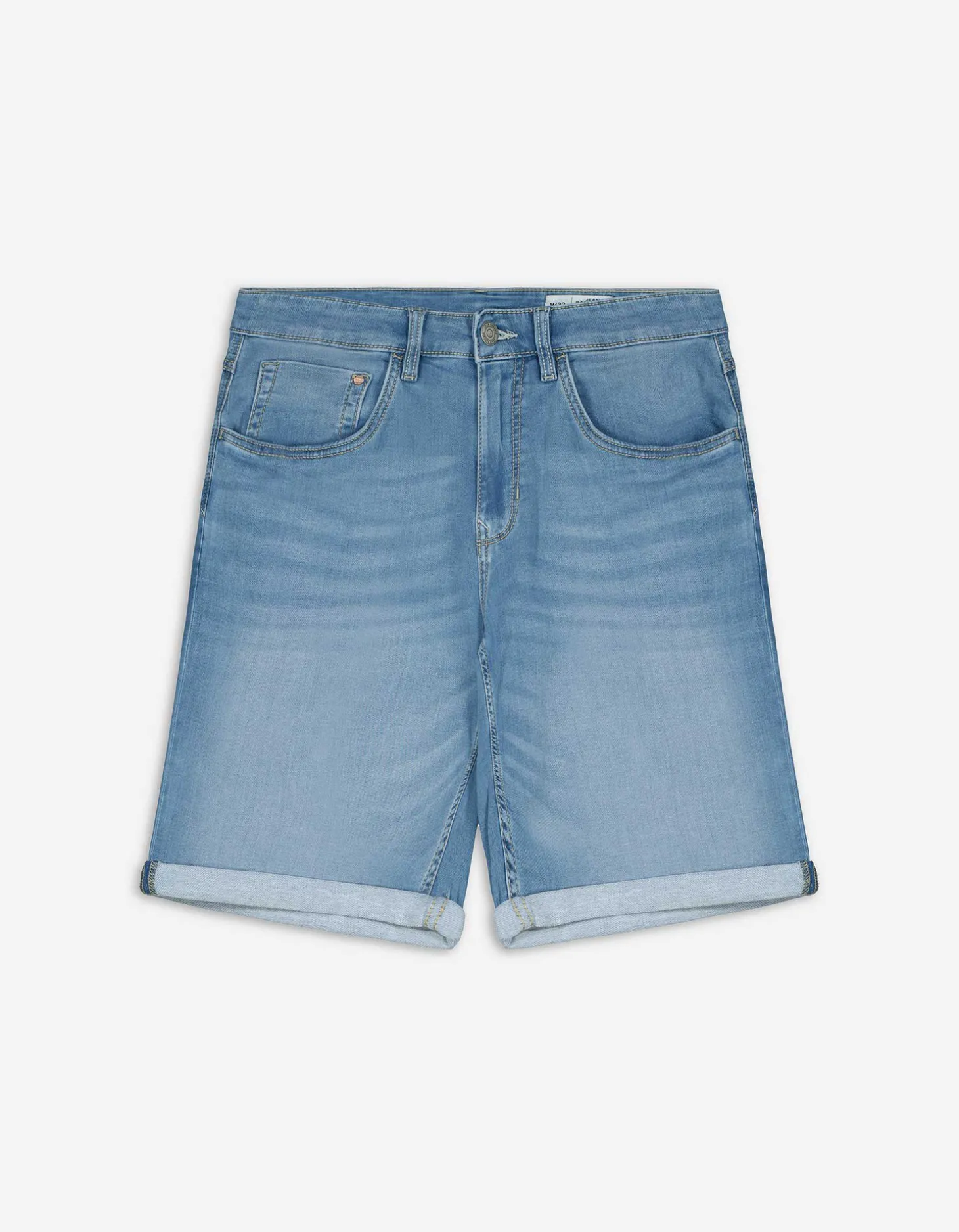 Denim short - Vaste pijpomslag - blauw