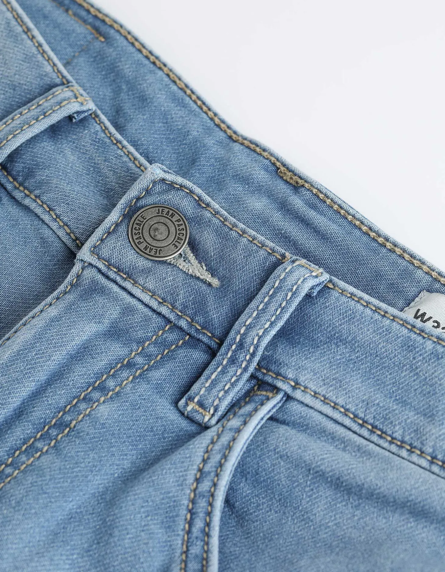 Denim short - Vaste pijpomslag - blauw