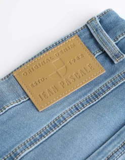 Denim short - Vaste pijpomslag - blauw