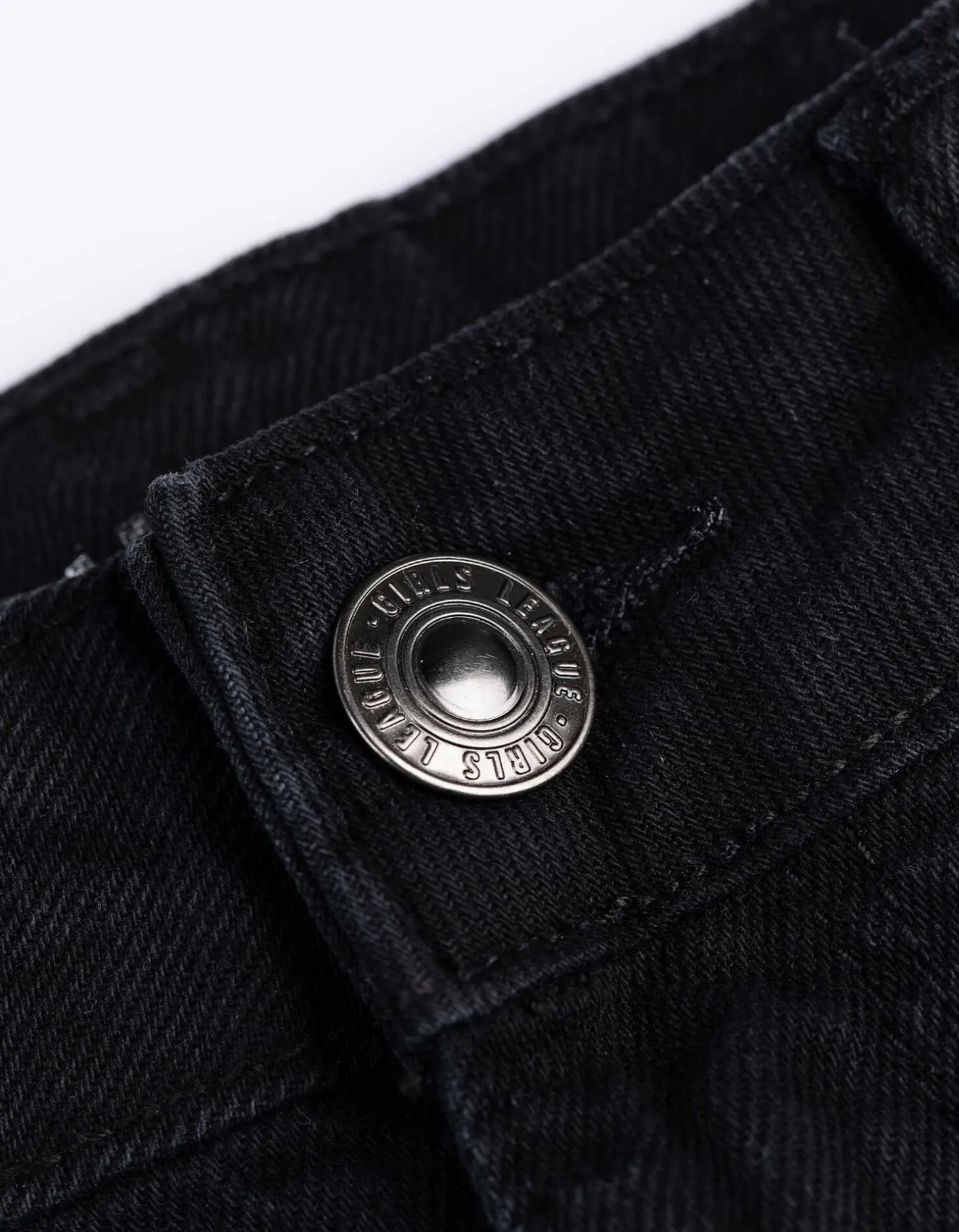 Denim short - Vernietigd - zwart