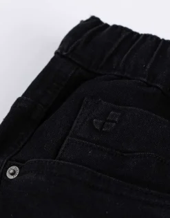 Denim short - zwart