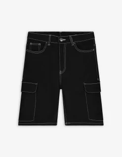 Denim short - zwart denim - zwart