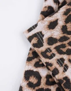 Fietsbroek - Luipaardprint - wit