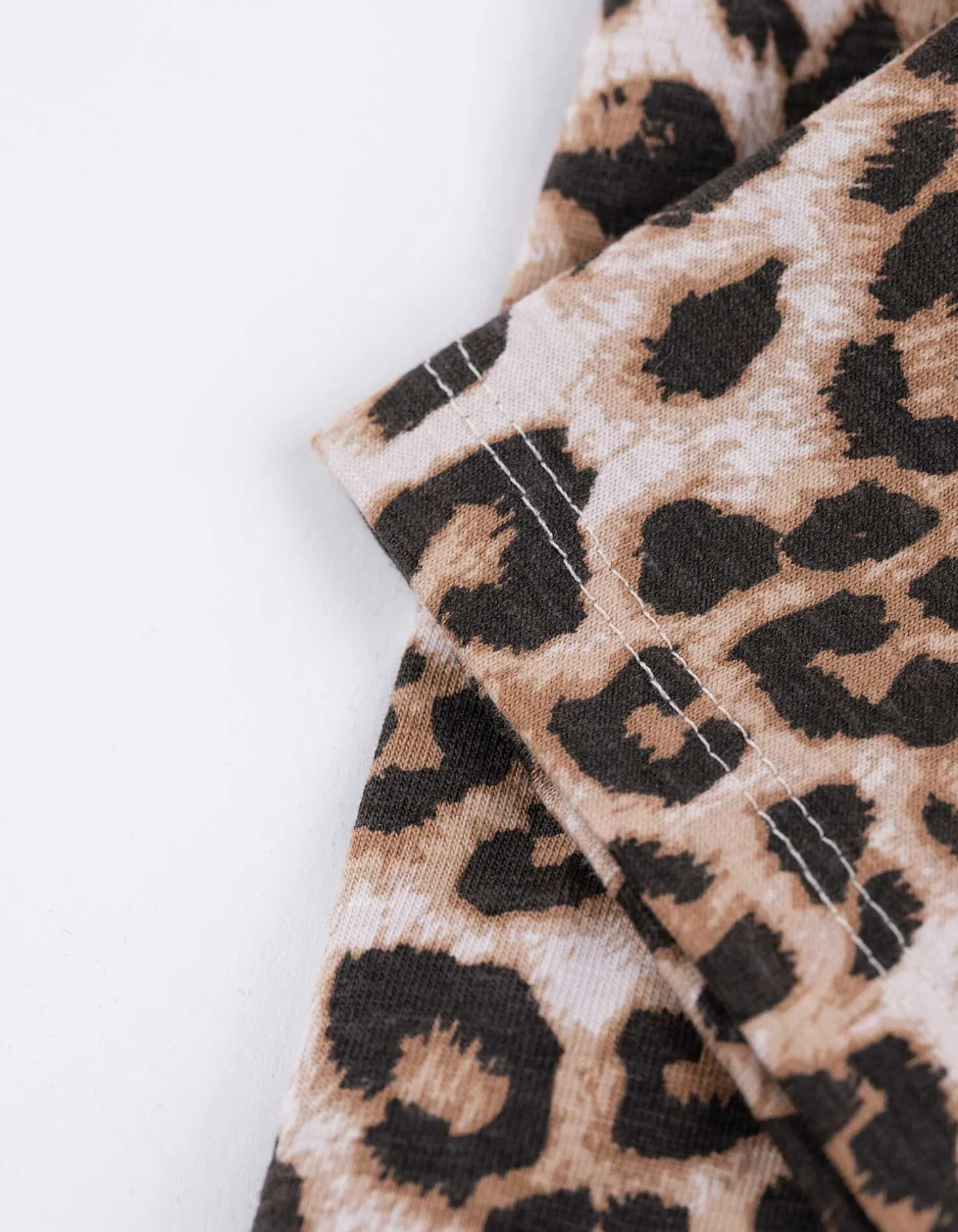 Fietsbroek - Luipaardprint - wit