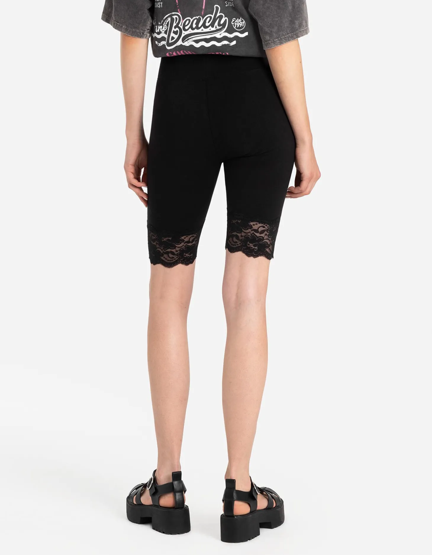 Fietsbroek - Met kant - zwart