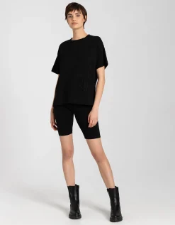 Fietsbroek - Regular waist - zwart