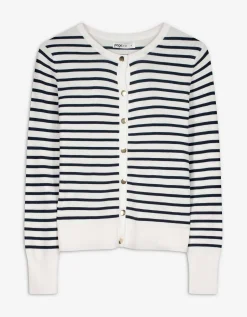 Gebreid vest - Viscosemix - wit