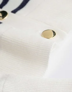 Gebreid vest - Viscosemix - wit