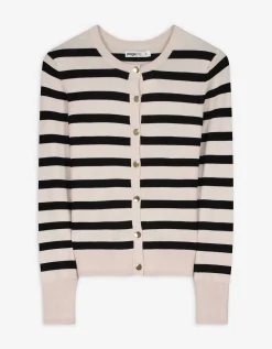 Gebreid vest - Viscosemix - beige