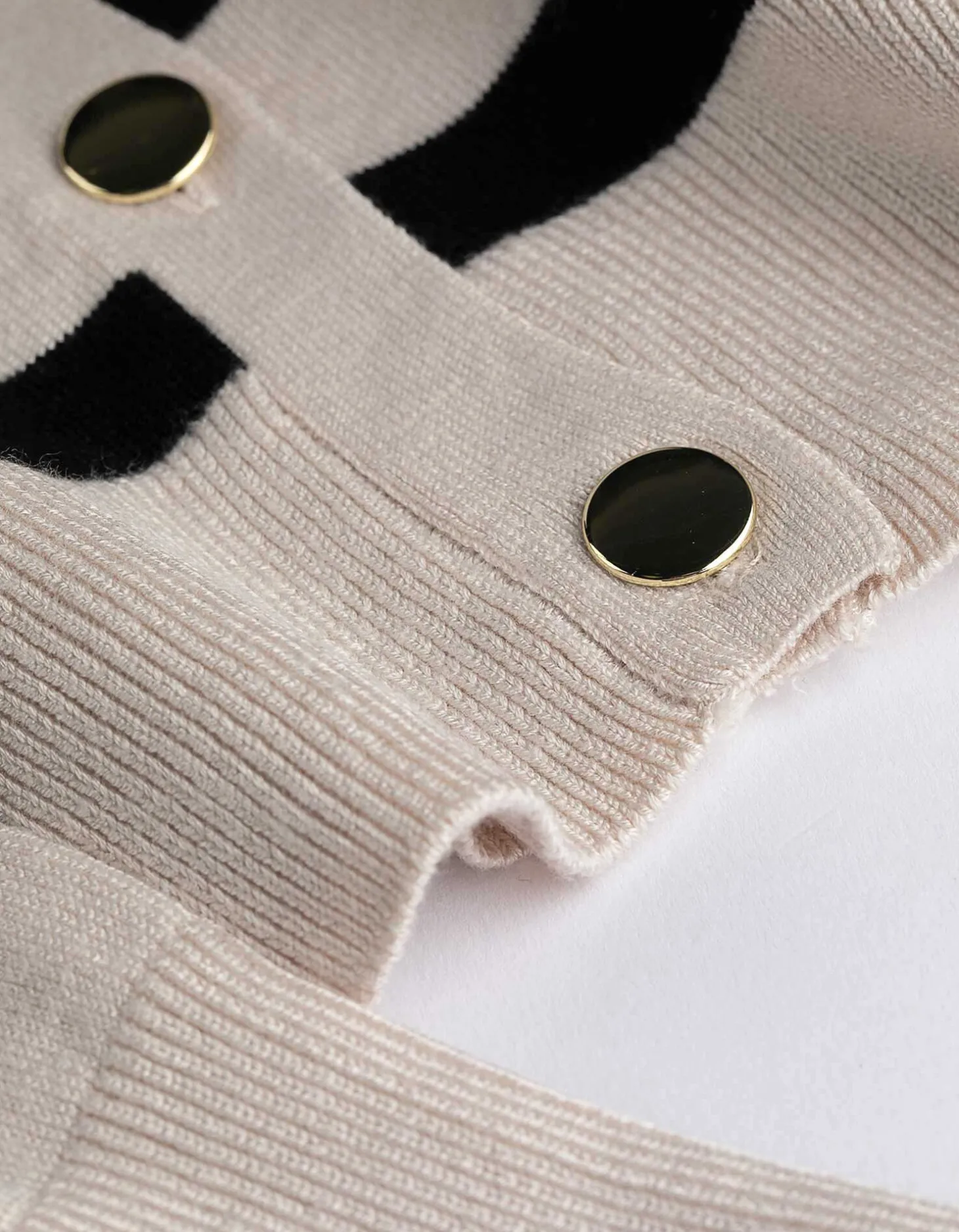 Gebreid vest - Viscosemix - beige