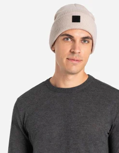 Gebreide muts - Omslag - beige