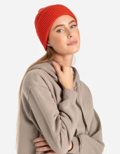 Gebreide muts - Omslag - rood