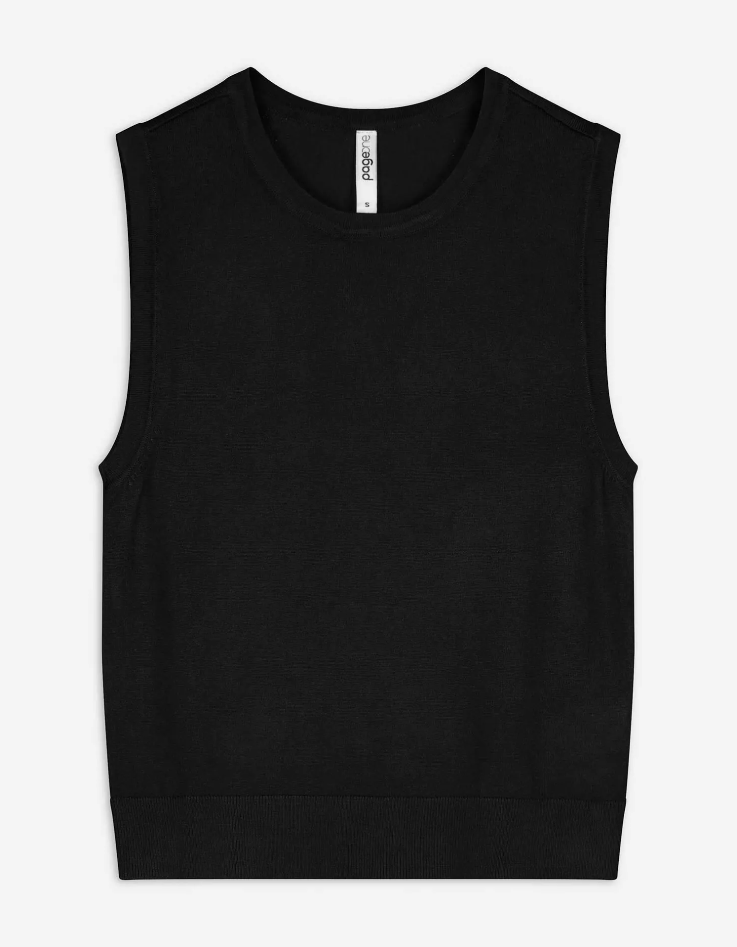 Gebreide top - Viscosemix - zwart