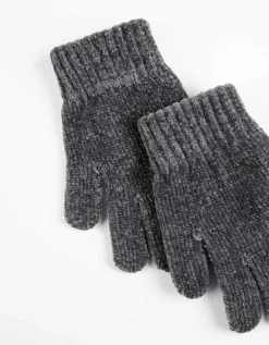 Handschoenen - Fijn breisel - donkergrijs