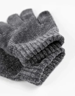 Handschoenen - Fijn breisel - donkergrijs