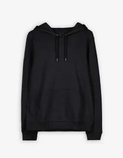 Hoodie - Capuchon met tunnelkoord - zwart