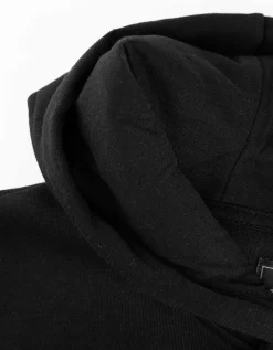 Hoodie - Capuchon met tunnelkoord - zwart