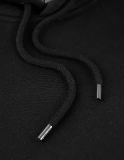 Hoodie - Capuchon met tunnelkoord - zwart