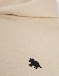 Hoodie - Kangoeroezak - beige