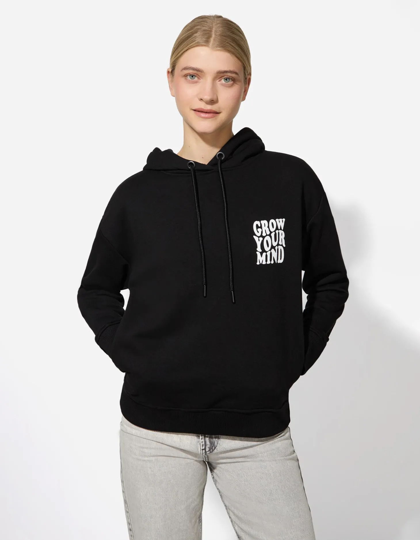 Hoodie - Kap - zwart
