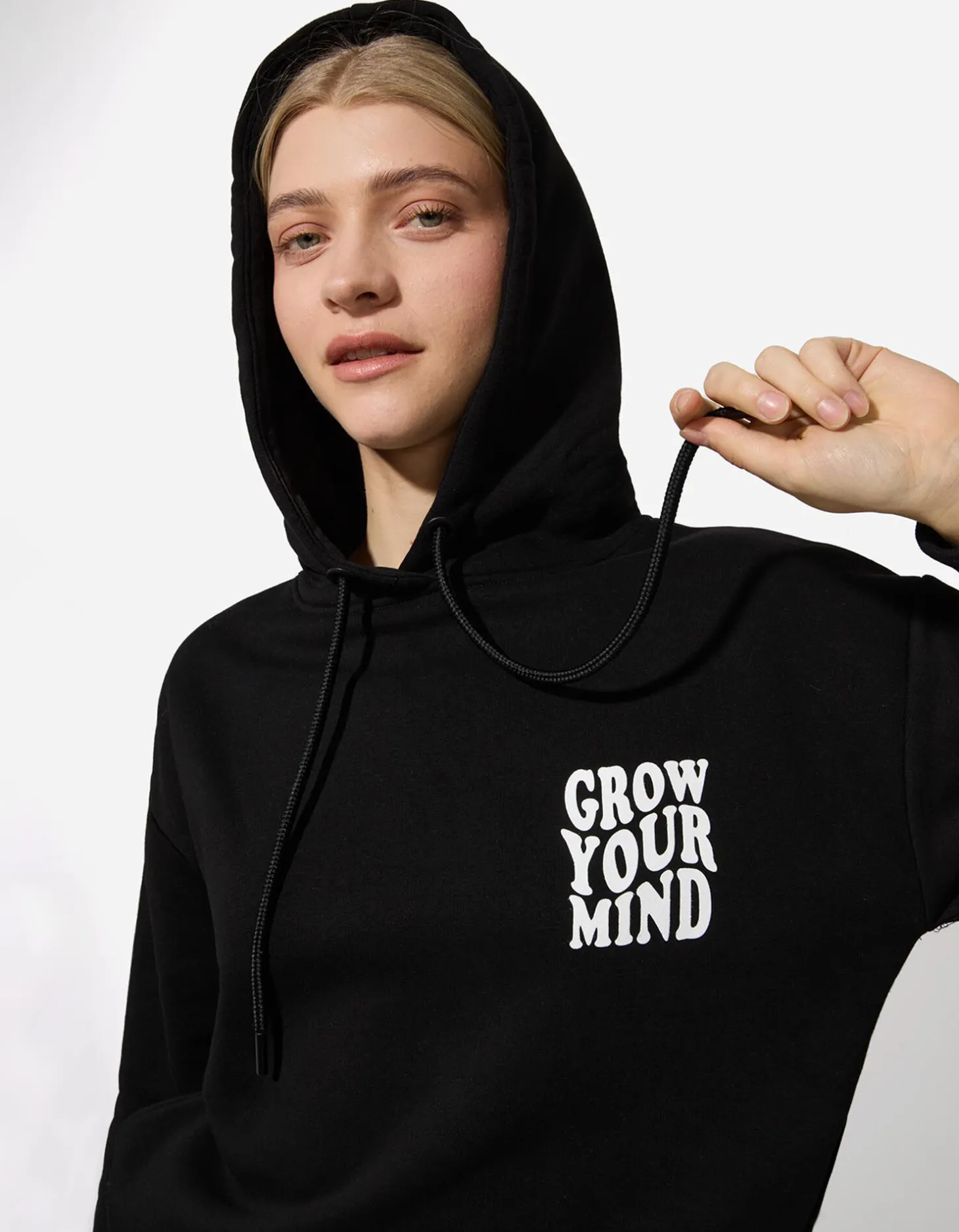 Hoodie - Kap - zwart