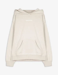 Hoodie - Print - beige