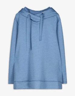 Hoodie - Siernaden - donkerblauw