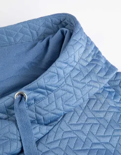 Hoodie - Siernaden - donkerblauw