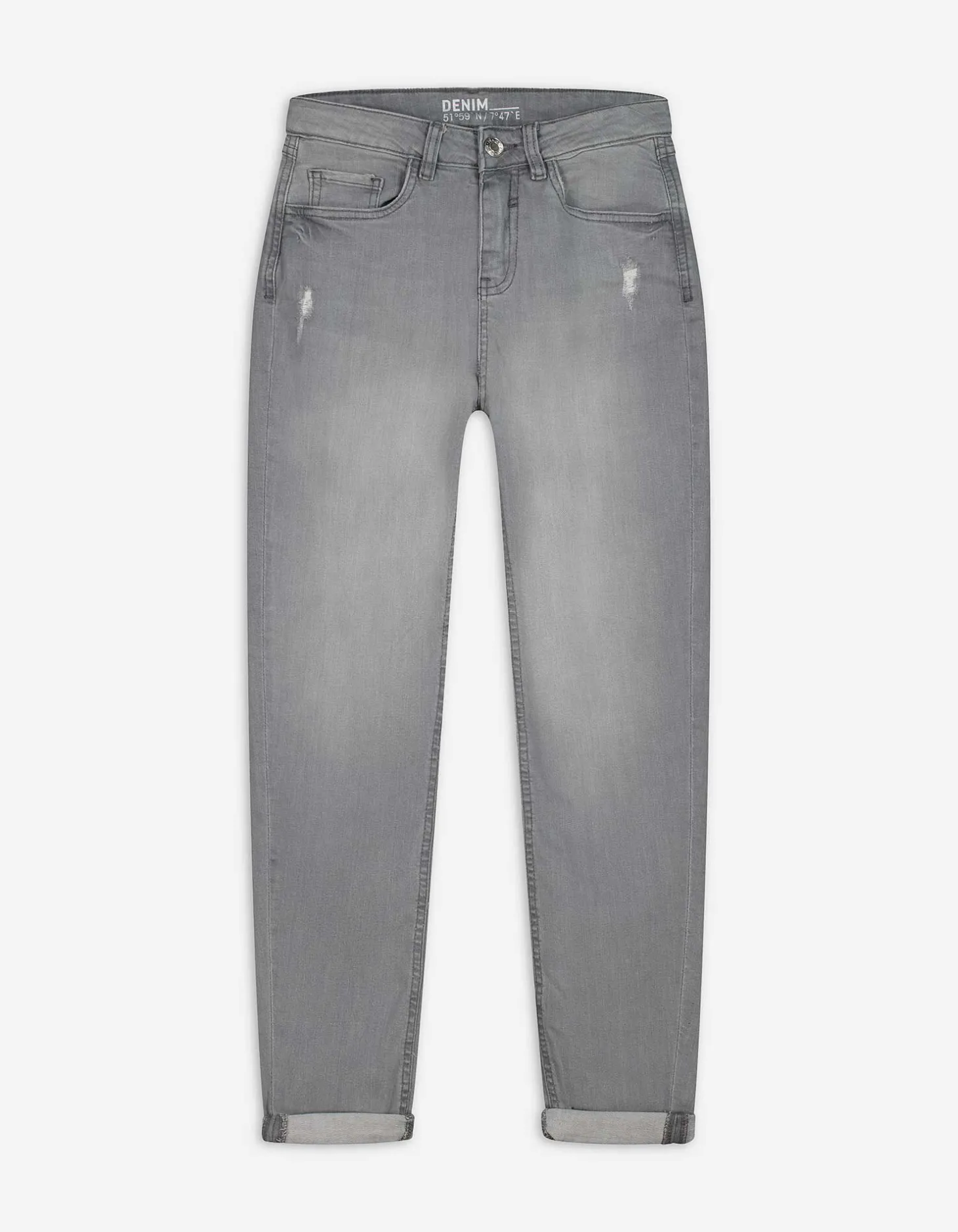 Jeans - Girlfriend fit - grijs