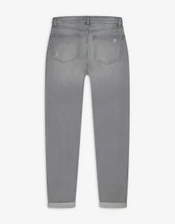 Jeans - Girlfriend fit - grijs