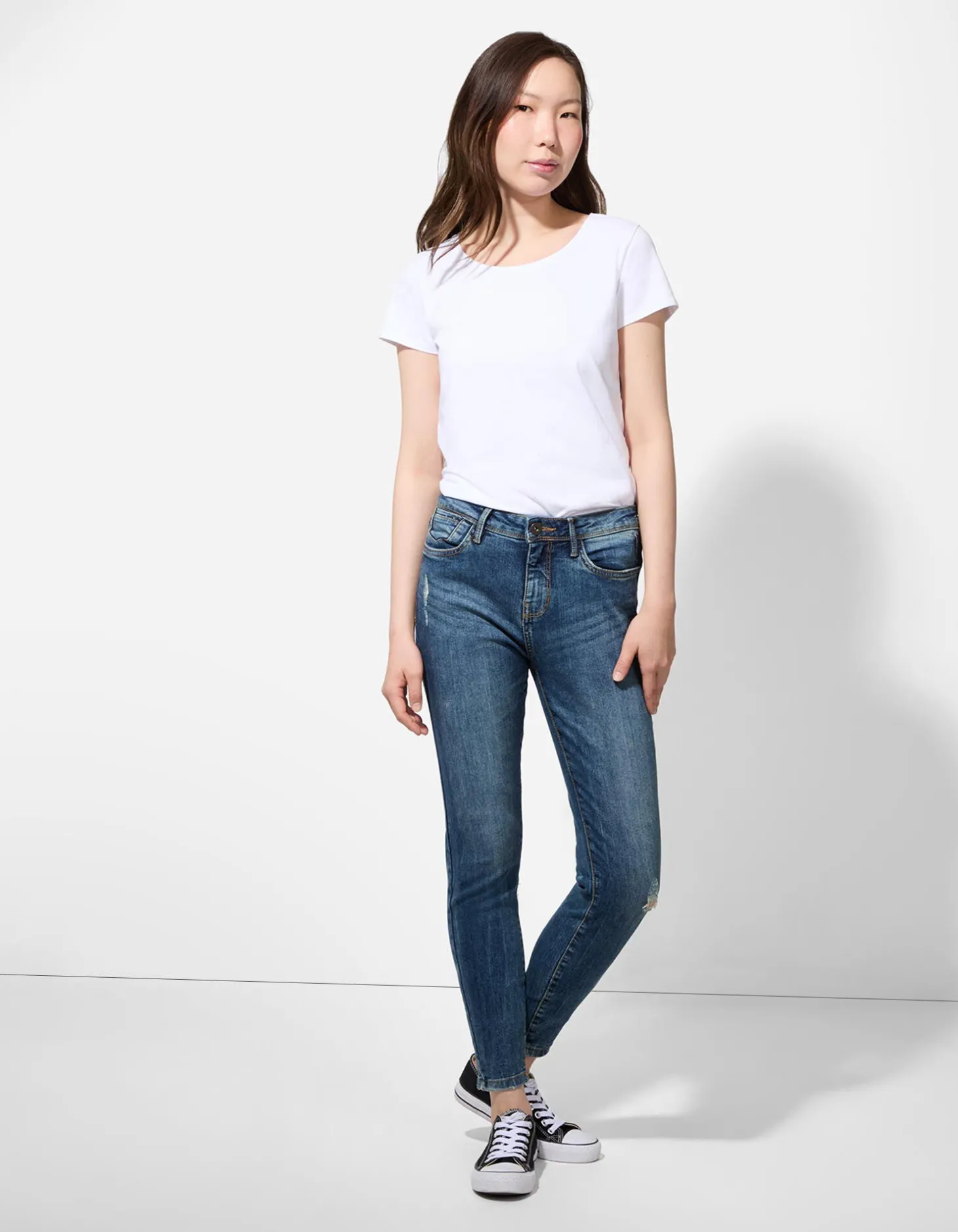 Jeans - Met stretch - blauw