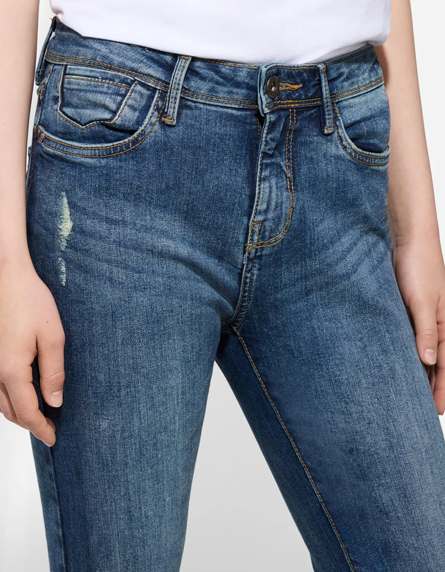 Jeans - Met stretch - blauw