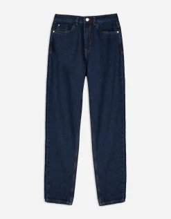 Jeans - Mom Fit - donkerblauw
