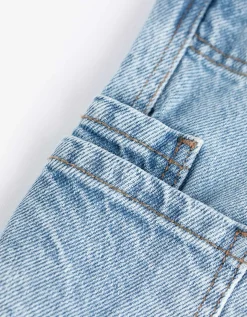 Jeans - Opgestikte zakken - lichtblauw
