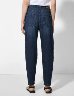 Jeans - Plooi - donkerblauw
