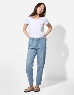 Jeans - Plooi - lichtblauw