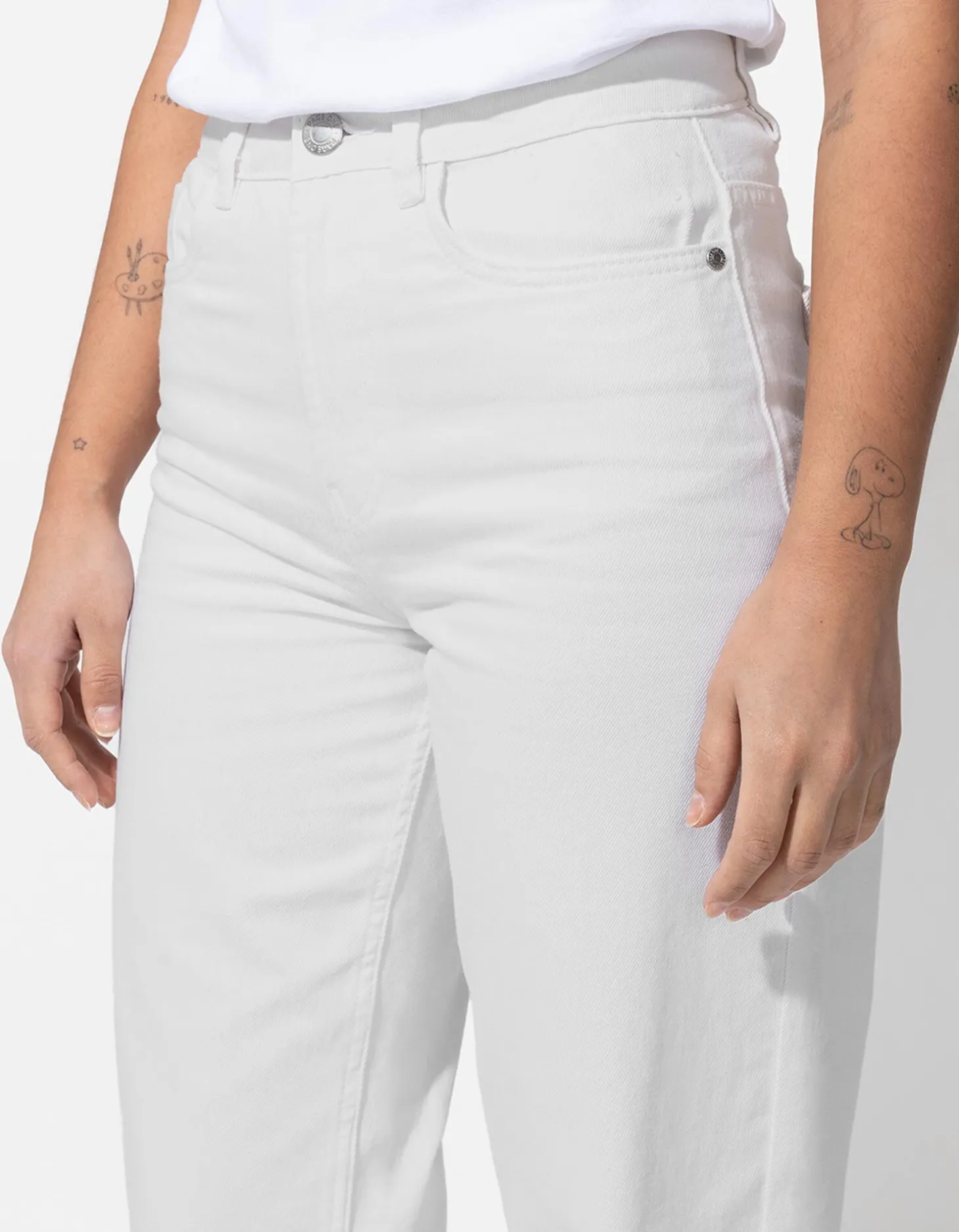 Jeans - Straight fit - wit