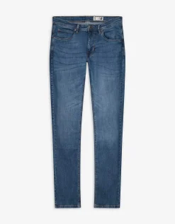 Jeans - Waseffecten - donkerblauw