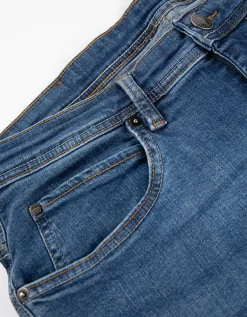 Jeans - Waseffecten - donkerblauw