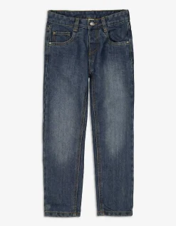 Jeans - Waseffecten - donkerblauw
