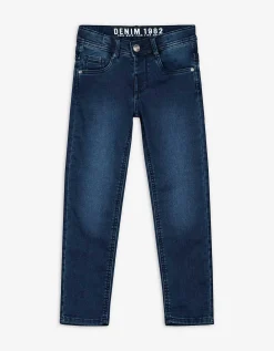 Jeans - Waseffecten - donkerblauw
