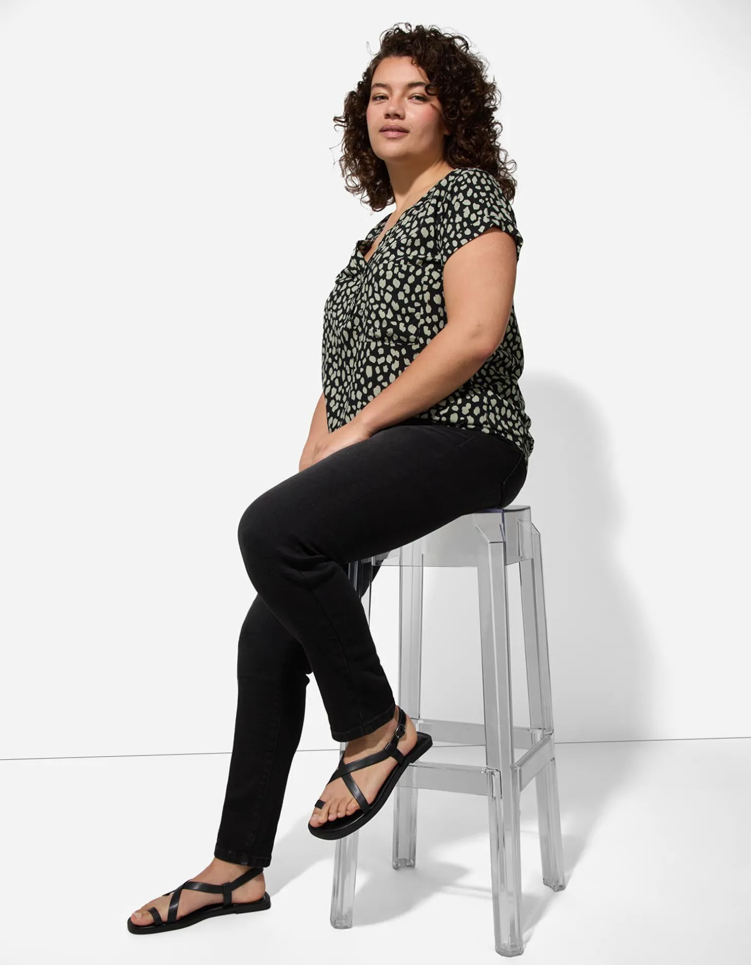 Jegging - Riemlussen - zwart