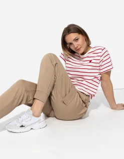 Jogger pants - Opgestikte zakken - beige