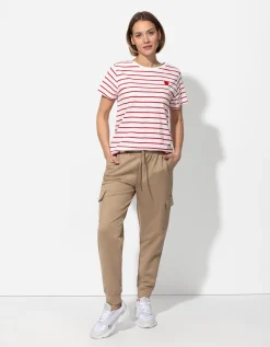 Jogger pants - Opgestikte zakken - beige