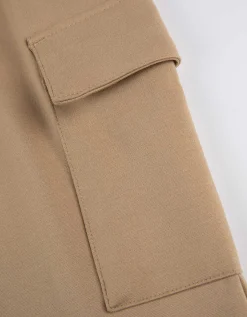Jogger pants - Opgestikte zakken - beige