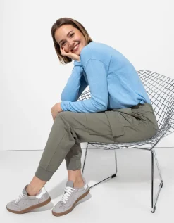 Jogger pants - Opgestikte zakken - groen