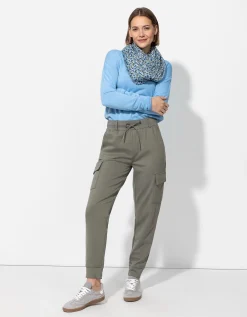 Jogger pants - Opgestikte zakken - groen