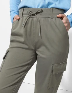 Jogger pants - Opgestikte zakken - groen
