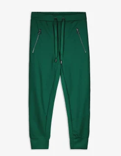 Jogger pants - Tunnelkoord in de zoom - donkergroen