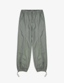 Jogger pants - Wide fit - donkergroen